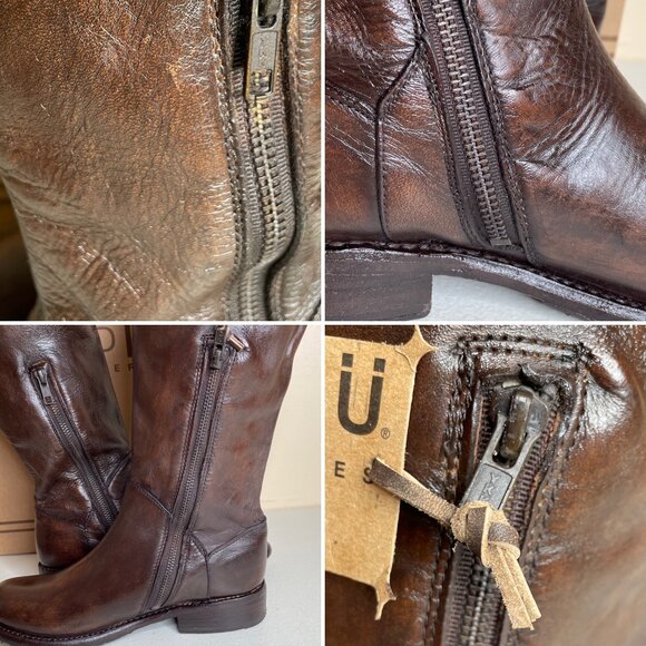 New BED STU Manchester Teak Glaze Riding Boots Size 7 - Picture 12 of 16